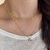 C3908 colar duplo folheado a ouro 18k - comprar online