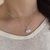 CP2708 colar concha cravejado luxo folheado a prata 925 - comprar online