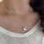 CP2723 colar gota zirconia rosa luxo folheado a prata 925 - comprar online