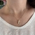C3721 colar inicial letra L cravejado luxo folheado a ouro 18k - comprar online