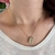 C3723 colar inicial letra E cravejado luxo folheado a ouro 18k - comprar online