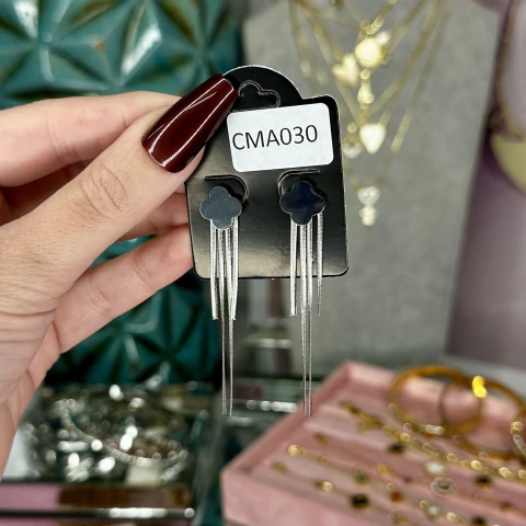 CMA030 brinco trevo fios aço inoxidável - comprar online