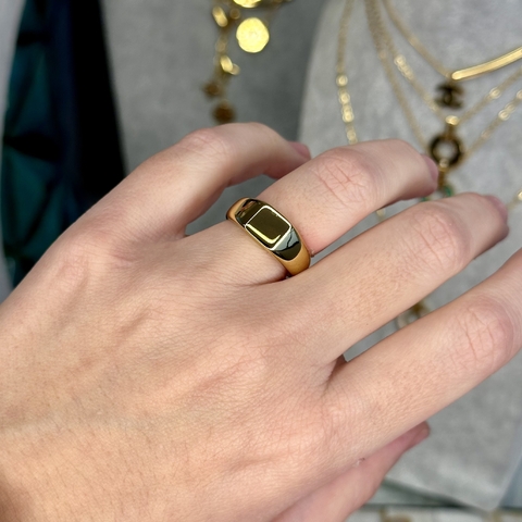 CMA094 Aliança anel aço inoxidável -tamanho 22 - comprar online