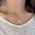 CP2611 colar inicial letra F cravejado luxo folheado a prata 925 - comprar online