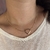 C3831 colar coração delicado folheado a ouro 18k - comprar online