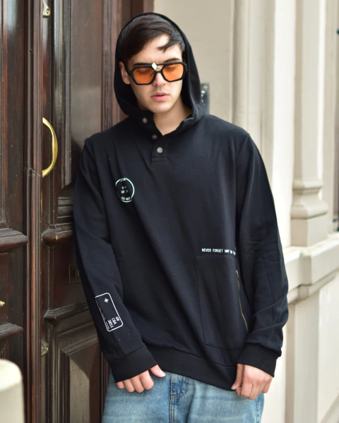 BUZO FLOCK NEGRO - comprar online