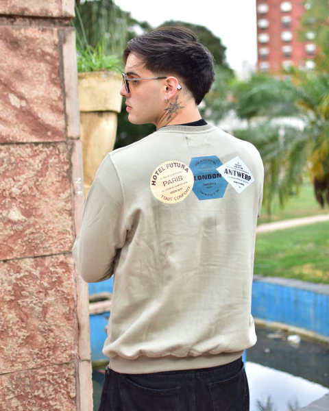 BUZO GASQUET VERDE OLIVA - comprar online