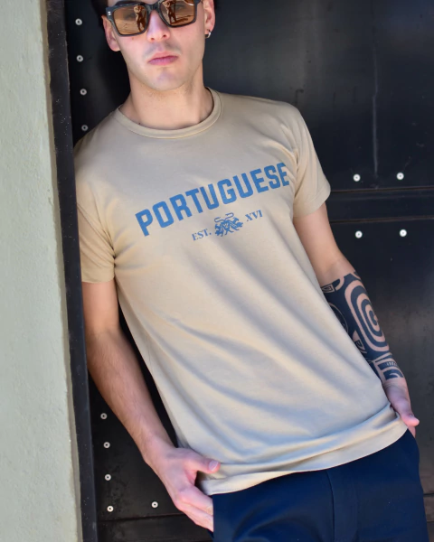 REMERA ITALY BEIGE - comprar online