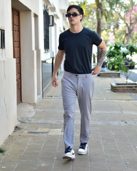 PANTALON SASTRERO RINGO GRIS CLARO