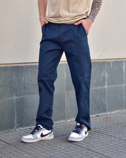 PANTALON CHINO THE WALL AZUL MRINO