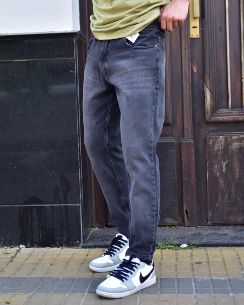 JEANS MOM TERRALAGOS GRIS