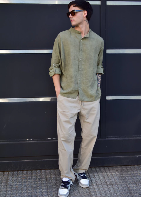 CAMISA MAO INDIA VERDE