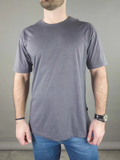 REMERA DRAKE II GRIS TOPO