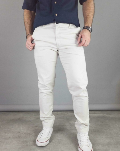 PANTALON CHINO SNOW HUESO