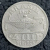 Moeda 400 Réis 1937 - Oswaldo Cruz - MBC