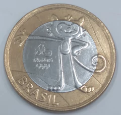 Moedas das Olimpiadas Rio 2016 - Mascote Vinicius
