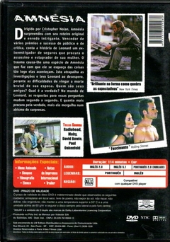 DVD Amnésia - comprar online