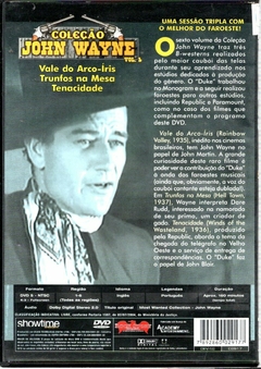 DVD Coleção John Waine - Vale do Arco-íris, Trunfos na Mesa e Tenacidade - comprar online