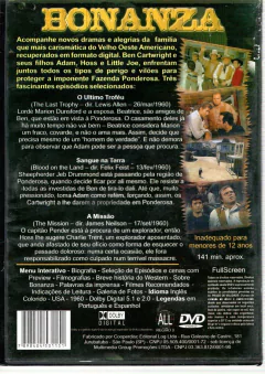 DVD Bonanza - O Último Troféu, Sangue na Terra e A Missão - comprar online