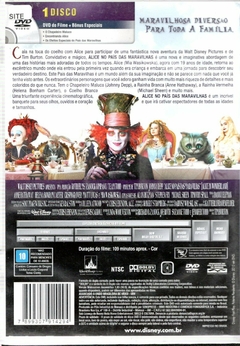 DVD Alice no País das Maravilhas - comprar online