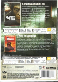 DVD Planeta dos Macacos - A Origem - DVD Duplo, 2011 e 1968 - comprar online