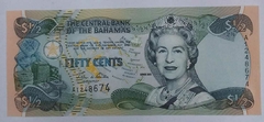 Bahamas - Cédula de 50 cents - F.E. - Rainha Elizabeth II.