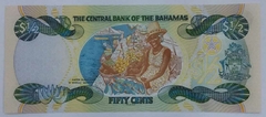 Bahamas - Cédula de 50 cents - F.E. - Rainha Elizabeth II. - comprar online
