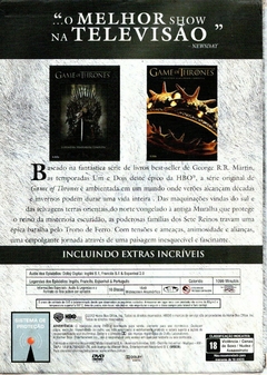 DVD Game of Thrones - Primeira e Segunda temporadas completas - comprar online