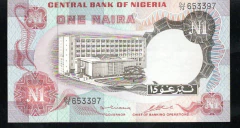 Nigéria - Cédula de 1 naira - Soberba