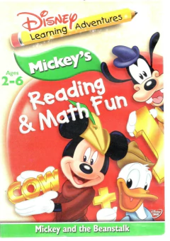 DVD Mickey's Reading & Math Fun - Idades 2 a 6 (Importado, região 1)