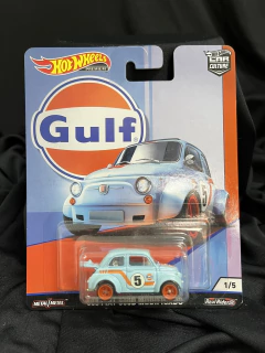 Miniatura 1/64 Hot Wheels Gulf '60s Fiat 500D Modificado