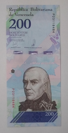 Venezuela - cédula de 200 bolivares soberanos - 2018 - F.E. - comprar online