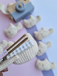 Hair clip Gatinho - Fita e Flor 