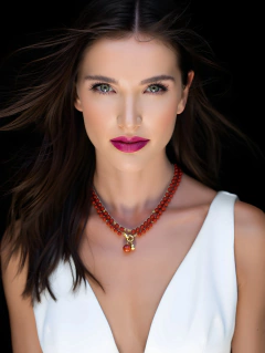 Colar Ágata de Fogo Natural - comprar online