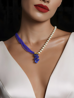 Colar Cristal e Pérola - comprar online