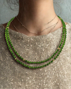 Colar Fininho Jade Verde - comprar online