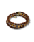 Bracelete 3 voltas Âmbar e Bronze