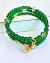 Bracelete Mola 3V Murano Verde na internet