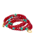 Bracelete Mola 5V Vermelho e Turquesa