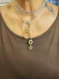 Colar Gravata Transparente Boreal