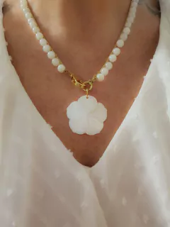 Colar Curto Madre Pérola Natural