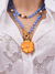 Colar Flor Laranja Pastel - comprar online