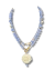 Colar Rosa Flor Marfim Serenity -  Pedras de Luz ® Colares artesanais de cristal e pedras naturais.