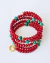 Bracelete Mola 5V Vermelho e Turquesa - comprar online