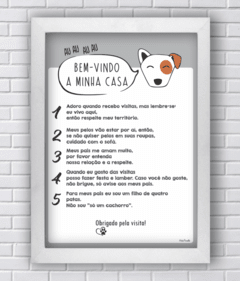 REGRAS NA CASA DOS CACHORROS (Ref:AV046) - comprar online