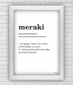 Quadro Meraki significado
