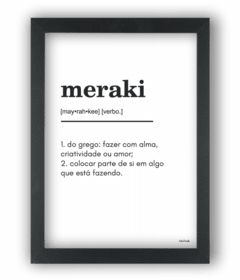 Quadro Meraki significado