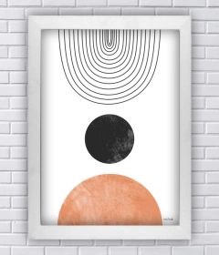 Quadro arte abstrata Boho Moon