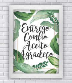ENTREGO CONFIO ACEITO AGRADEÇO (Ref:AV187/V125/P054) - comprar online