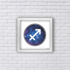 Quadro símbolo signo sagitário